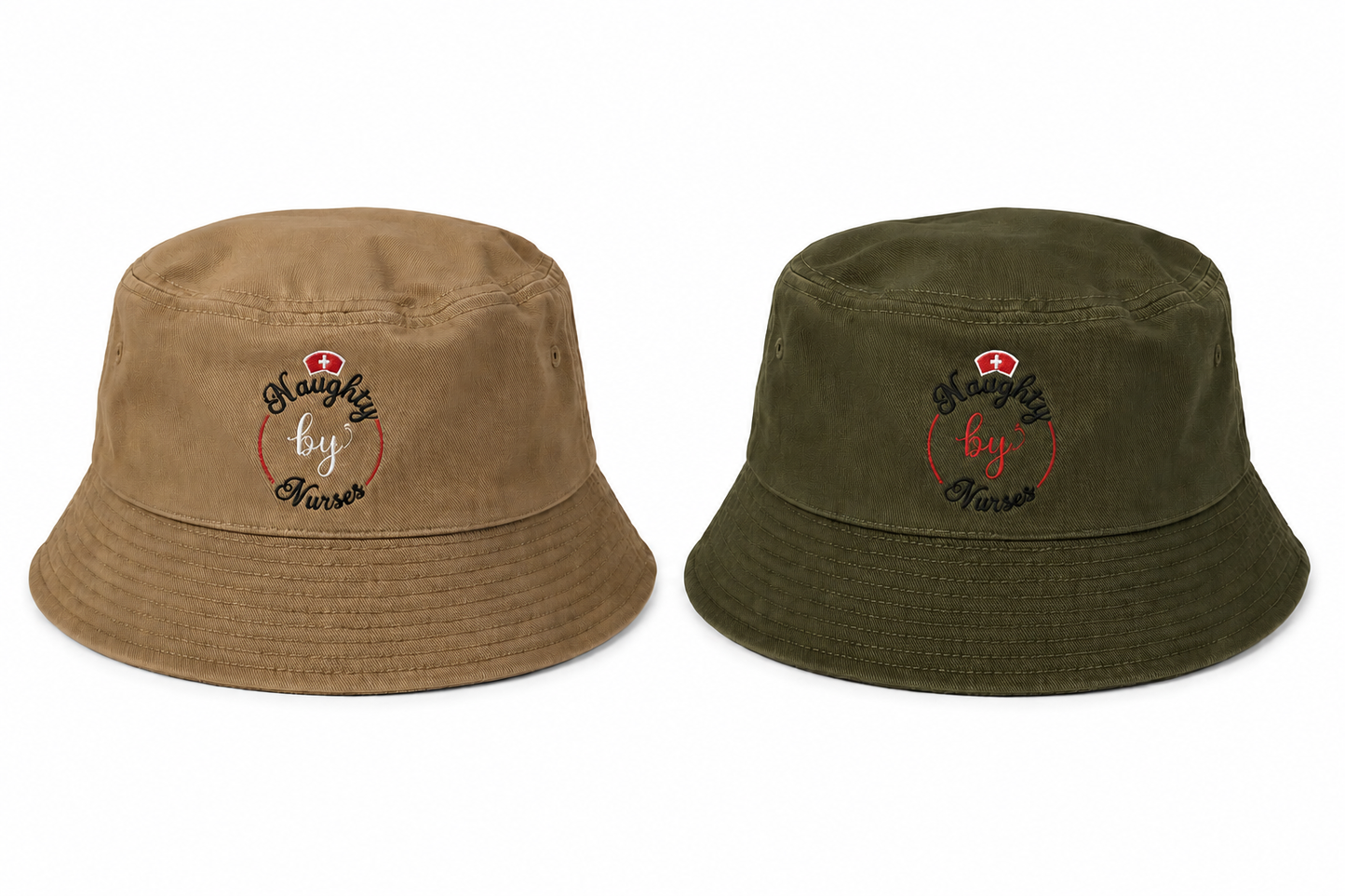 Naughty by Nurses Bucket Hats