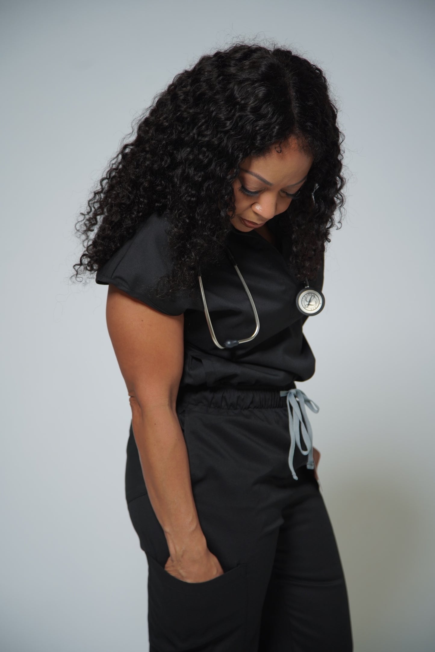 Bolus Black Jogger Scrub Pants