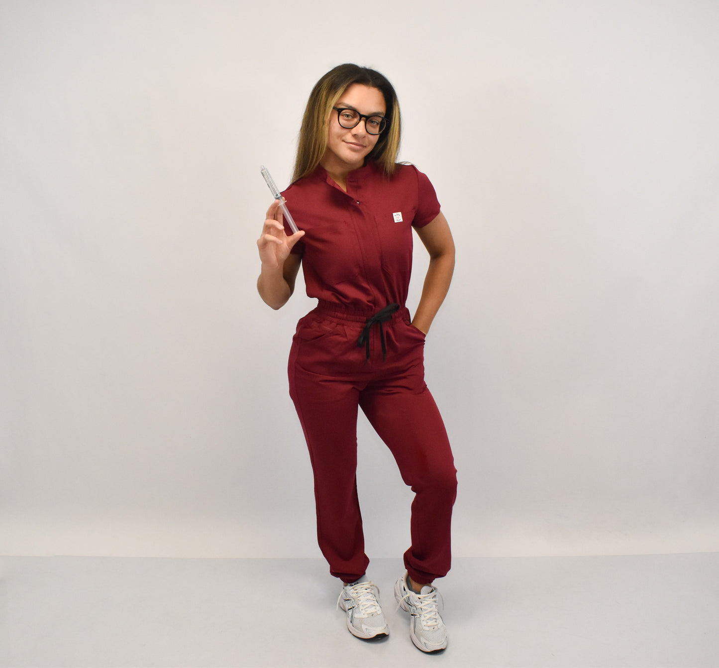 Nurse Bae Burgundy Jumpsuit