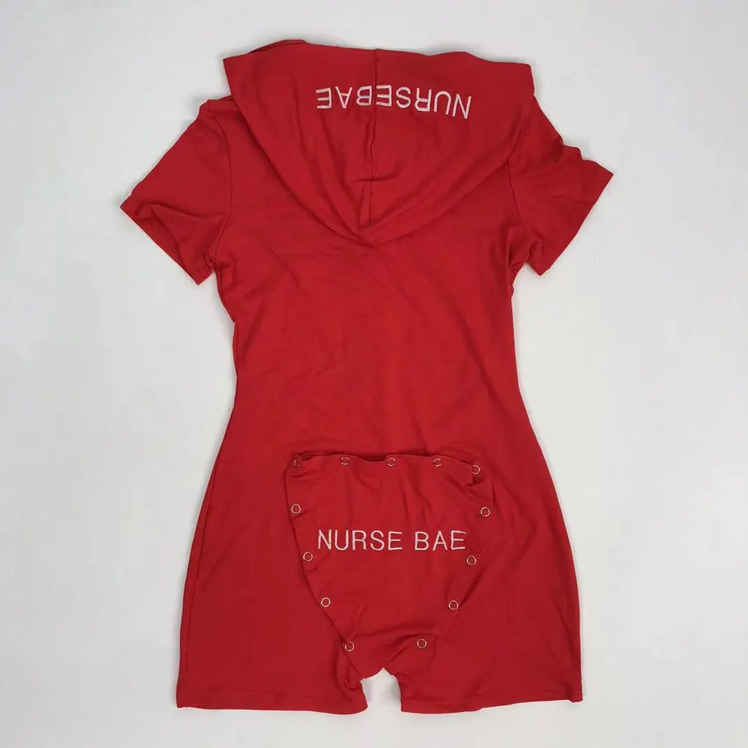 Nurse Novelty Red Pajamas